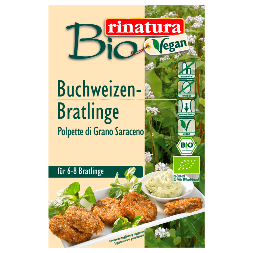 Rinatura Bio Buchweizen-Bratlinge vegan 150g